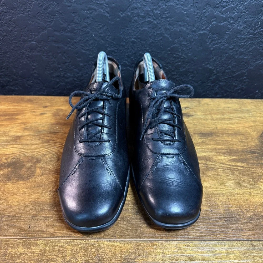Mephisto Air-Relax 423138060 Black Leather Walking Shoes Womens Size 9 US
